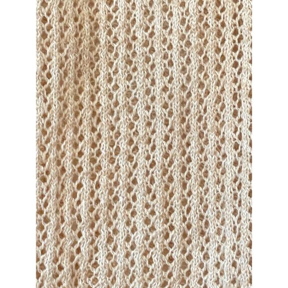 Small Mudd Women's Cream Tan Open Front Cardigan - Picture 3 of 6